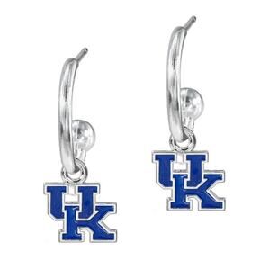 New Kentucky Wildcats Women's Emma Earrings, Silver Post, Fish Hook, NCAA